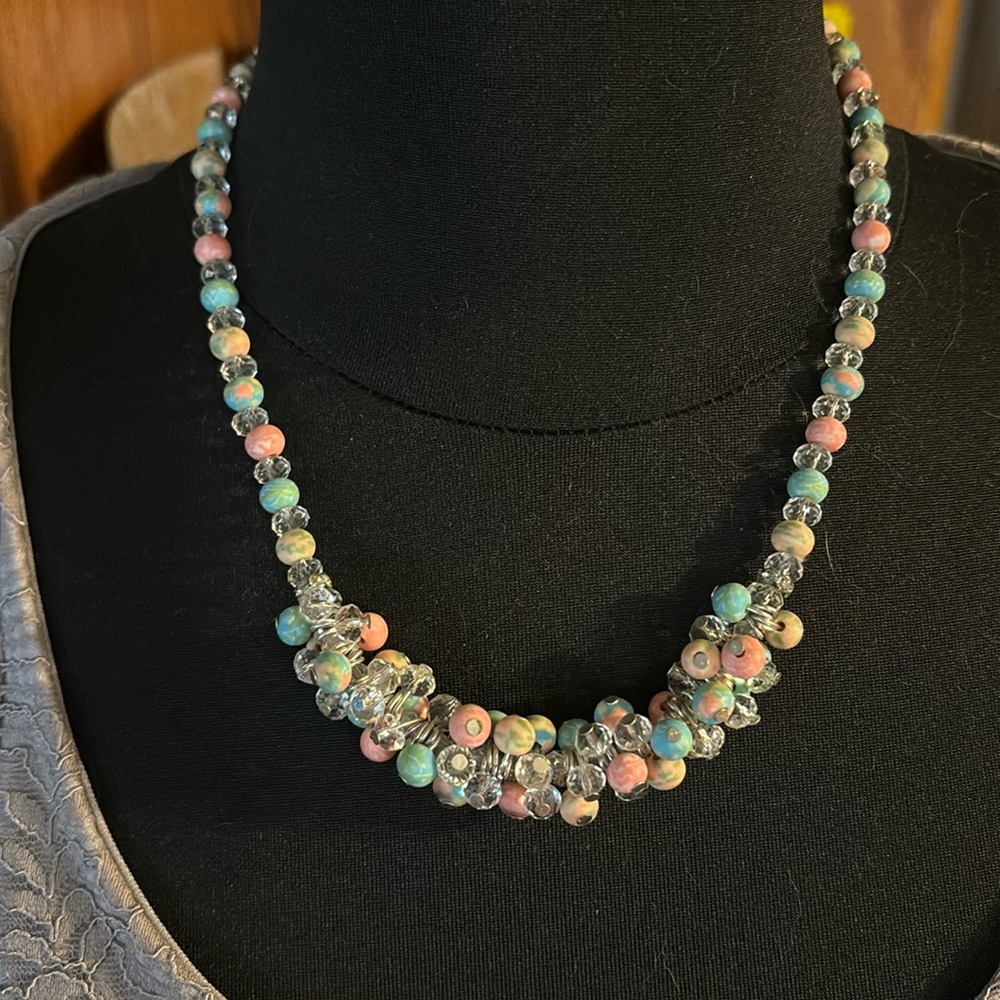 Vintage beaded necklace by Vee